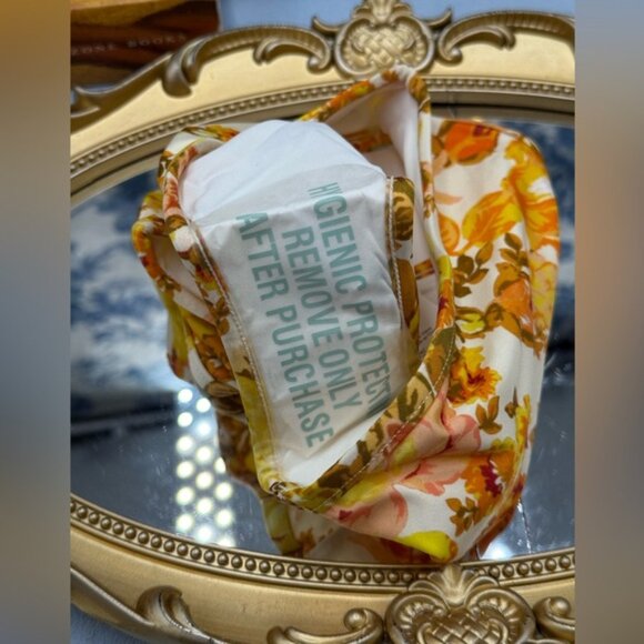 🆕 ZIMMERMANN KIDS 🧿 NWT Raie Trim Tie Front Bikini, Yellow Floral - Sz 4Y - Picture 13 of 15